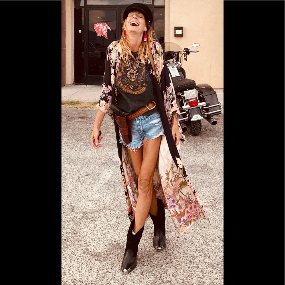 Spell and the Gypsy Blue Skies Reverse Kimono B/C